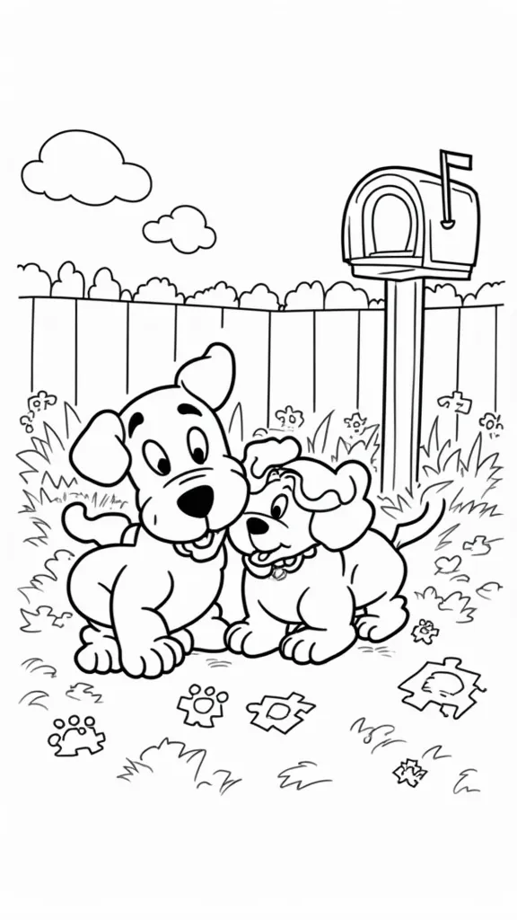 blue’s clues and you coloring pages